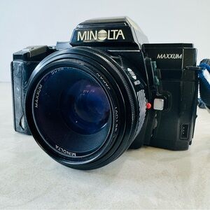 Minolta Maxxum 7000 35MM Camera AF-50 Lens *Not Fully Tested* Parts Only - READ